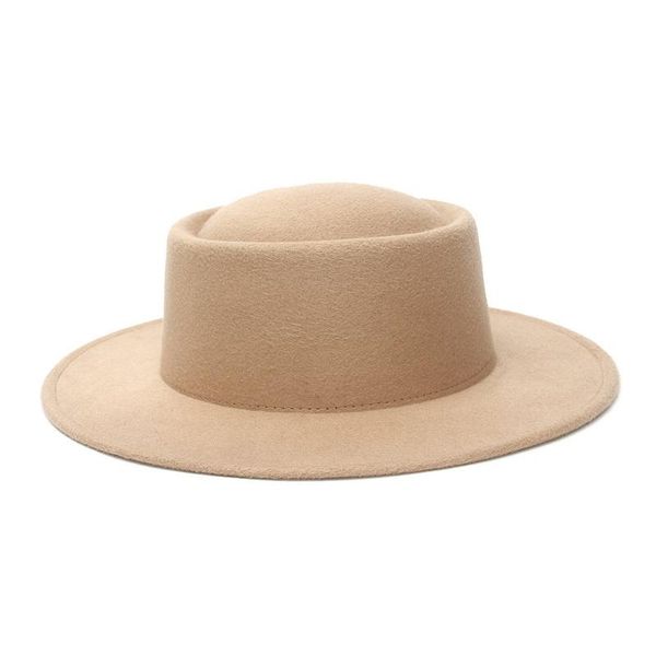 wide brim hats 2021 fashion solid color pork pie boater flat hat for women's men's fedora jazz cap elegant round bowler, Blue;gray
wide brim hats 2021 fashion solid color pork pie boater flat hat for women's men's fedora jazz cap elegant round bowler, Blue;gray