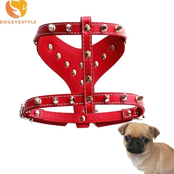 dog collars & leashes punk harness pu leather studded rivets safe walking collar small medium dogs vest strap pet supplies 3 colors
dog collars & leashes punk harness pu leather studded rivets safe walking collar small medium dogs vest strap pet supplies 3 colors