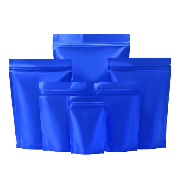 100pcs matte blue zip lock stand up bag aluminum mylar foil self seal tear notch food storage doypack reusable pack pouches
100pcs matte blue zip lock stand up bag aluminum mylar foil self seal tear notch food storage doypack reusable pack pouches
