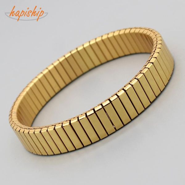 charm bracelets hapiship 9mm width length 17cm elastic gold stainless steel bracelet bangle for women men friend gift my023, Golden;silver
charm bracelets hapiship 9mm width length 17cm elastic gold stainless steel bracelet bangle for women men friend gift my023, Golden;silver