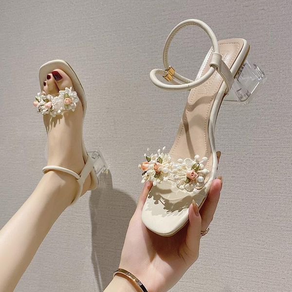 sandals women's shoes summer 2021 net red fashion flower crystal french small heels thick-heeled fairy, Black
sandals women's shoes summer 2021 net red fashion flower crystal french small heels thick-heeled fairy, Black