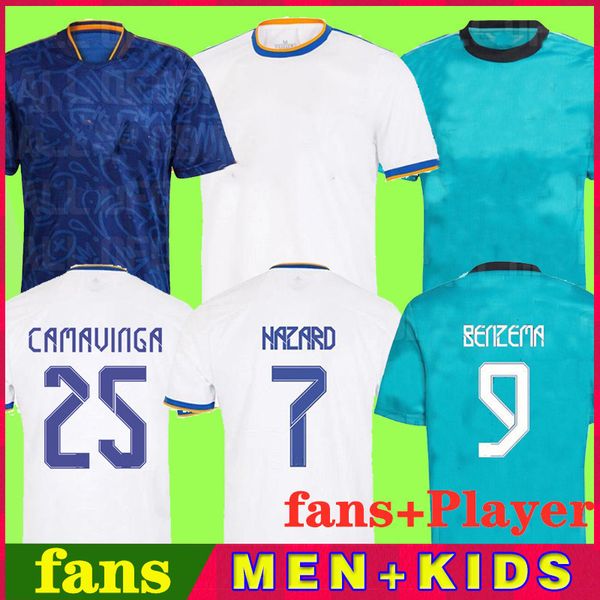 21 22 soccer football jerseys shirt camavinga alaba hazard benzema modric asensio vini jr bale camiseta men kids kit 2021 2022 uniforms four, Black;yellow
21 22 soccer football jerseys shirt camavinga alaba hazard benzema modric asensio vini jr bale camiseta men kids kit 2021 2022 uniforms four, Black;yellow