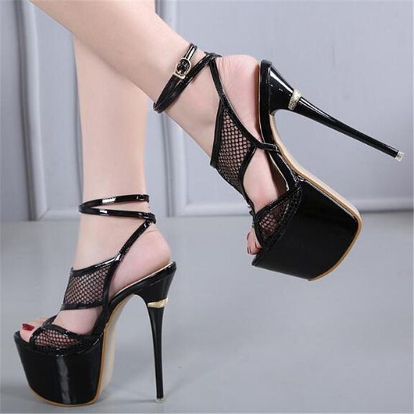 sandals women fashion 16.5cm thin high heels shoes mesh buckle strap open toed waterproof party wedding woman 2021, Black
sandals women fashion 16.5cm thin high heels shoes mesh buckle strap open toed waterproof party wedding woman 2021, Black