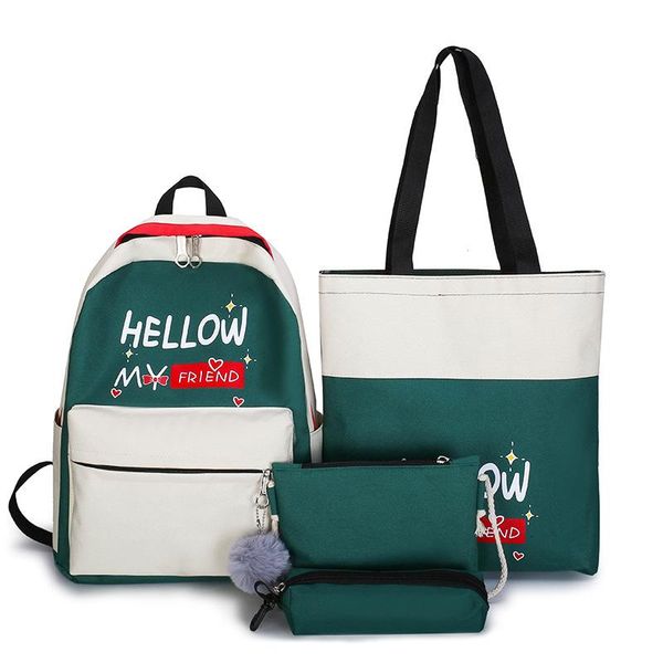 4pcs/set letter print large capacity school bags pencil case tote set 15.6-inch lapbackpack travel casual rucksack
4pcs/set letter print large capacity school bags pencil case tote set 15.6-inch lapbackpack travel casual rucksack