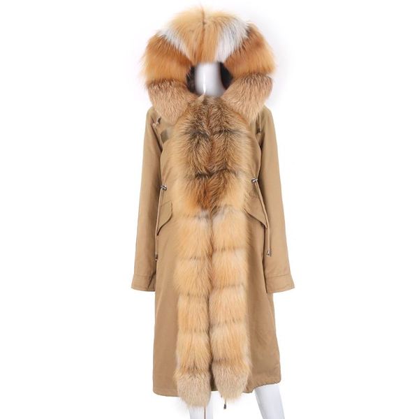 women's fur & faux 2021 women x-long parka real coat winter jacket natural raccoon linner waterproof outerwear detachable, Black
women's fur & faux 2021 women x-long parka real coat winter jacket natural raccoon linner waterproof outerwear detachable, Black