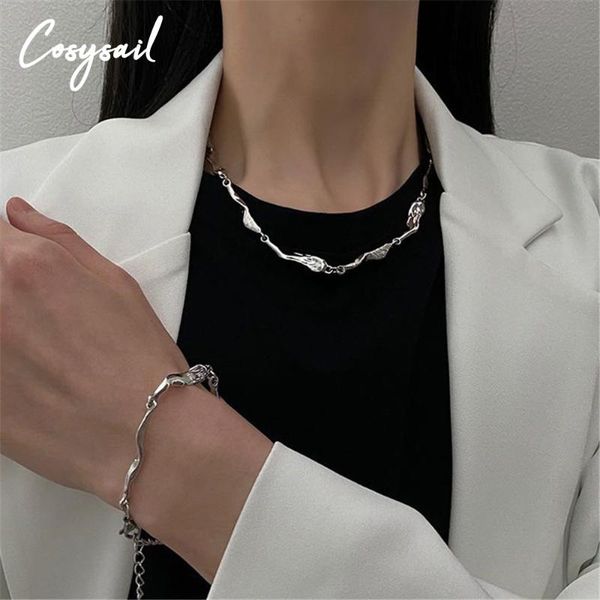 earrings & necklace cosysail punk chain irregular choker hip hop minimalist geometry statement jewelry gift, Silver
earrings & necklace cosysail punk chain irregular choker hip hop minimalist geometry statement jewelry gift, Silver