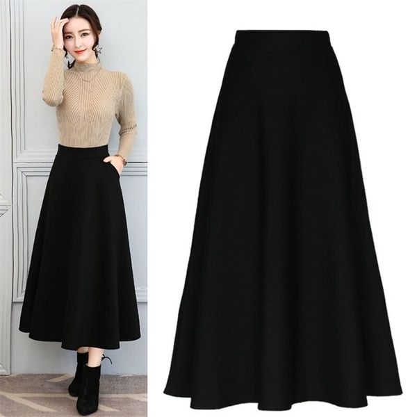 hodisytian ins fashion women skirts a-line long maxi skirts casual solid high elastic waist vintage femme stylish saia plus size, Black;gray
hodisytian ins fashion women skirts a-line long maxi skirts casual solid high elastic waist vintage femme stylish saia plus size, Black;gray