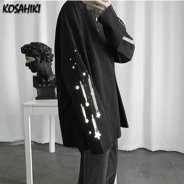 women's t-shirt kosahiki 2021 women man oversized t shirt harajuku holographic star loose casual streetwear fake two piece tshirt 11a1, White
women's t-shirt kosahiki 2021 women man oversized t shirt harajuku holographic star loose casual streetwear fake two piece tshirt 11a1, White