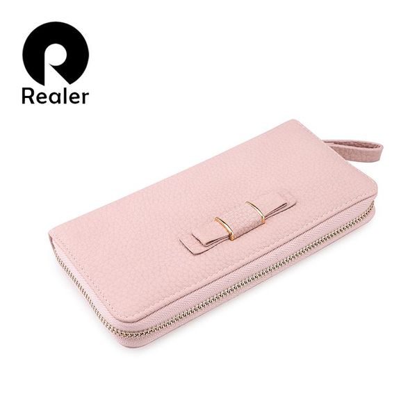 wallets realer small women wallet casual long purse zipper female clutch bag with bowknot ladies purses, Red;black
wallets realer small women wallet casual long purse zipper female clutch bag with bowknot ladies purses, Red;black