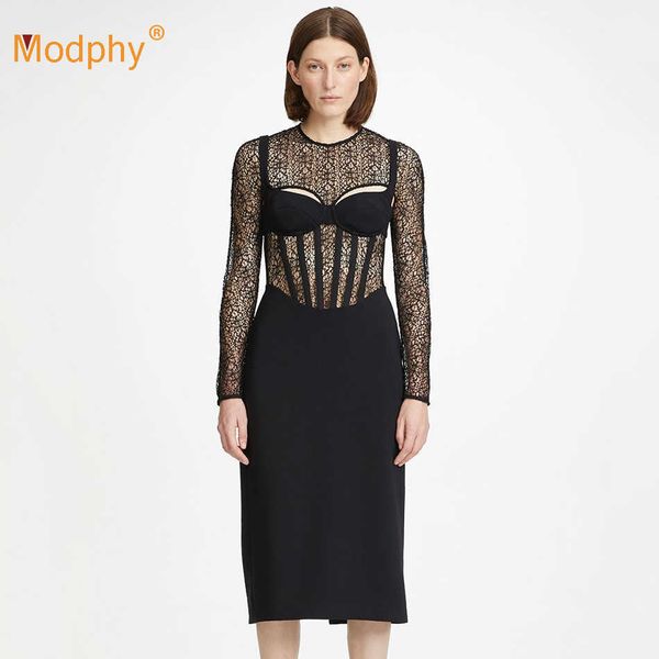 autumn o-neck hollow backless lace stitching long sleeve bodycon bandage dress celebrity club party vestidos 210527, Black;gray
autumn o-neck hollow backless lace stitching long sleeve bodycon bandage dress celebrity club party vestidos 210527, Black;gray