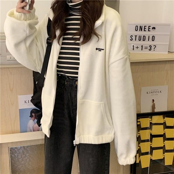 women's jackets winter clothes women jacket zip up sweatshirt sacos de mujer vestir abrigo oversize solid turn-collar harajuku casual c, Black;brown
women's jackets winter clothes women jacket zip up sweatshirt sacos de mujer vestir abrigo oversize solid turn-collar harajuku casual c, Black;brown