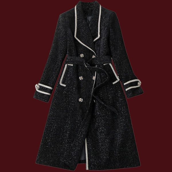 women's jackets red roosarosee 2022 spring autumn turn-down collar long sleeve elegant double breasted waved patchwork outwear overcoat, Black;brown
women's jackets red roosarosee 2022 spring autumn turn-down collar long sleeve elegant double breasted waved patchwork outwear overcoat, Black;brown
