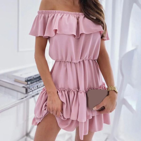 casual dresses summer office lady slash neck slim a-line dress mujer elegant cascading ruffle party women off shoulder mini, Black;gray
casual dresses summer office lady slash neck slim a-line dress mujer elegant cascading ruffle party women off shoulder mini, Black;gray
