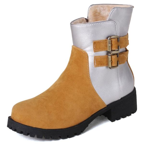 boots karin wholesale brand shoes women patchwork mixed color trendy round toe flock buckle straps ankel short plush autumn winter, Black
boots karin wholesale brand shoes women patchwork mixed color trendy round toe flock buckle straps ankel short plush autumn winter, Black