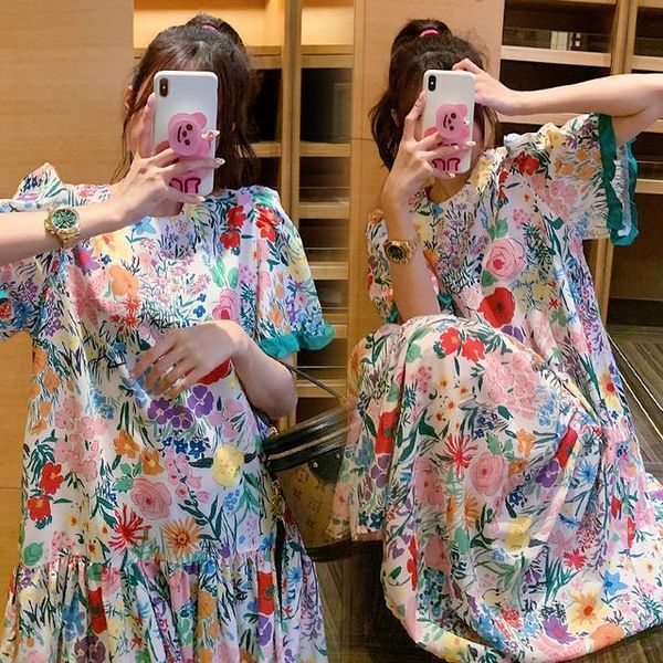 maternity dresses 28901# clothes summer cotton short sleeves loose floral a line dress pregnant women mom, White
maternity dresses 28901# clothes summer cotton short sleeves loose floral a line dress pregnant women mom, White