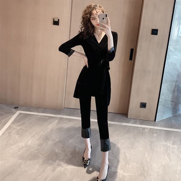pant arrival winter thick autumn comfortable formal women's packages temperamental jacket thin long pants elegant ensembles, White
pant arrival winter thick autumn comfortable formal women's packages temperamental jacket thin long pants elegant ensembles, White