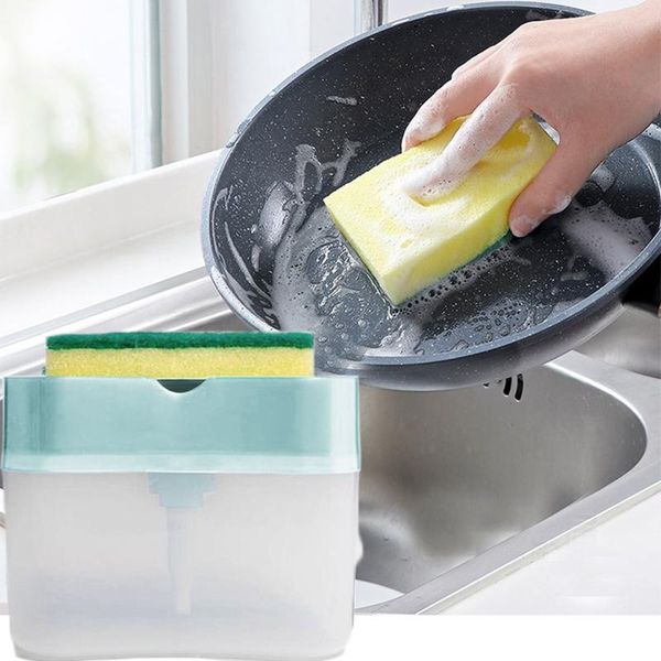 2-in-1sponge soap pump dispenser with sponge holder cleaning liquid container manual press organizer kitchen cleaner tool party favor
2-in-1sponge soap pump dispenser with sponge holder cleaning liquid container manual press organizer kitchen cleaner tool party favor