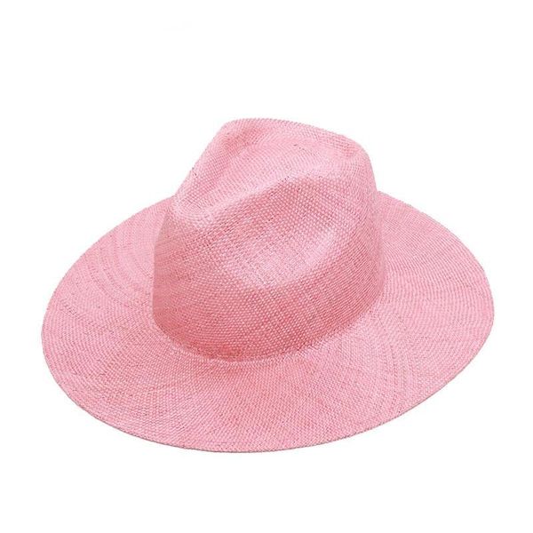 wide brim hats designer pink sun hat for women elegant panama beach summer straw wholesale drop, Blue;gray
wide brim hats designer pink sun hat for women elegant panama beach summer straw wholesale drop, Blue;gray