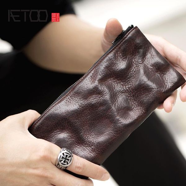 wallets aetoo vintage pleated long wallet, men's zippered handmade cowhide purse, Red;black
wallets aetoo vintage pleated long wallet, men's zippered handmade cowhide purse, Red;black