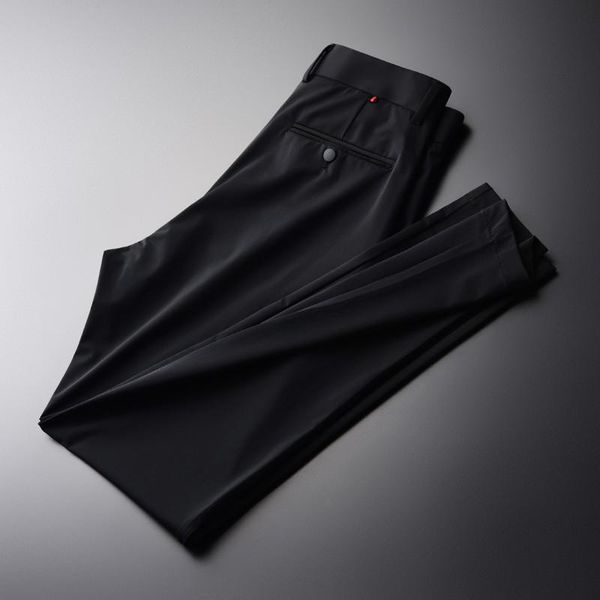 men's pants 2021 summer black male solid color ice silk mens fashion slim fit casual trousers plus size 36
men's pants 2021 summer black male solid color ice silk mens fashion slim fit casual trousers plus size 36