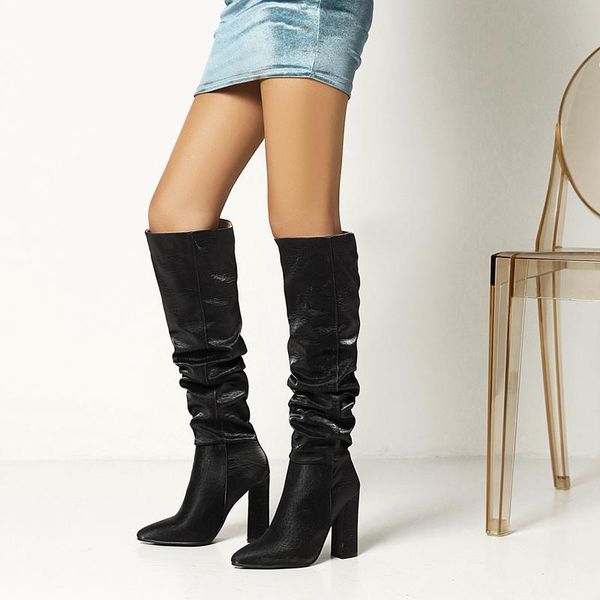 boots women winter over the knee fashion style good quality leisure high superfine heel solid color warm boot, Black
boots women winter over the knee fashion style good quality leisure high superfine heel solid color warm boot, Black
