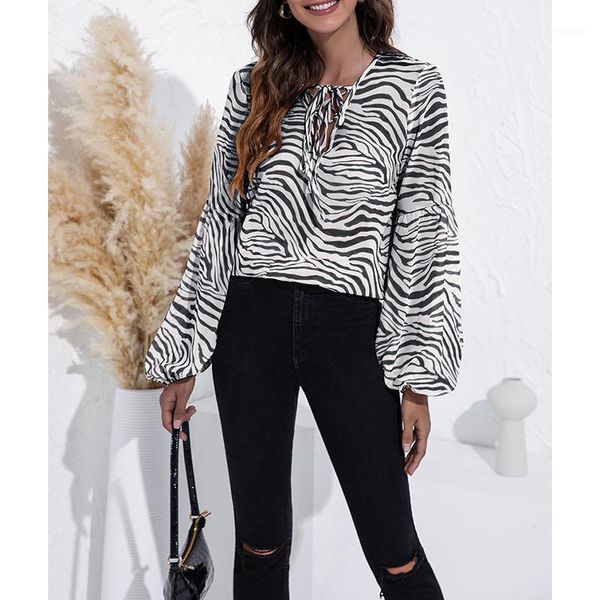 women's blouses & shirts 2021 spring shirt zebra pattern long sleeve retro loose fashion casual, White
women's blouses & shirts 2021 spring shirt zebra pattern long sleeve retro loose fashion casual, White