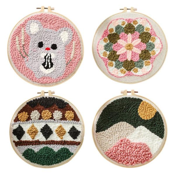 embroidery kit flower handwork needlework for beginner hook stitch ribbon painting hoop home decoration other arts and crafts
embroidery kit flower handwork needlework for beginner hook stitch ribbon painting hoop home decoration other arts and crafts
