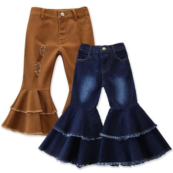 autumn baby girls holes solid color bell-bottomed pants kids denim casual flared trousers flare bottoms jeans, Blue
autumn baby girls holes solid color bell-bottomed pants kids denim casual flared trousers flare bottoms jeans, Blue
