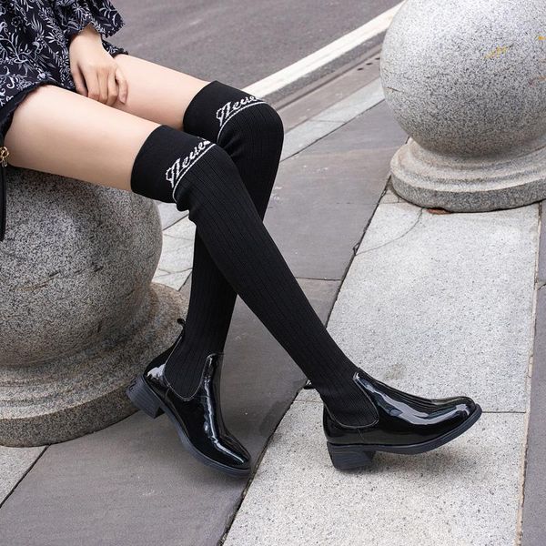 boots big size 9 10 11-13 thigh high knee over the women ladies boots shoes woman winter, Black 
boots big size 9 10 11-13 thigh high knee over the women ladies boots shoes woman winter, Black