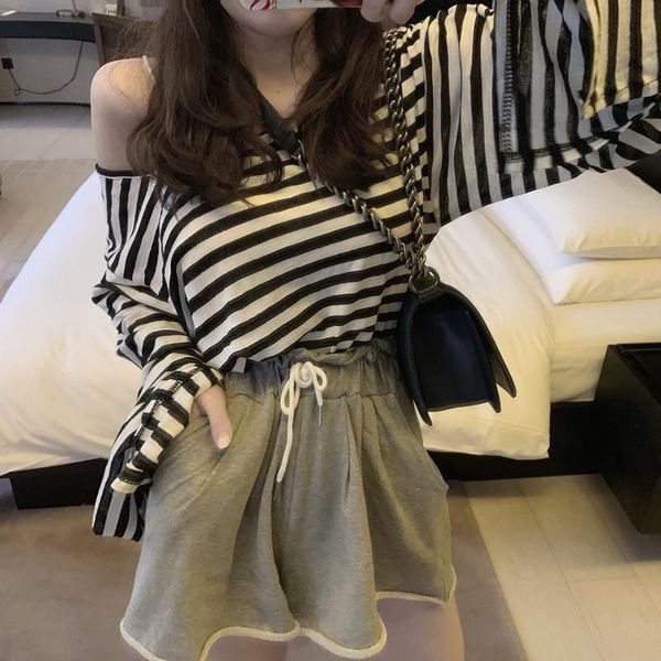 women's t-shirt women summer tshirt kawaii ulzzang lovely vintage loose striped female sweet cute harajuku tunic for top, White
women's t-shirt women summer tshirt kawaii ulzzang lovely vintage loose striped female sweet cute harajuku tunic for top, White