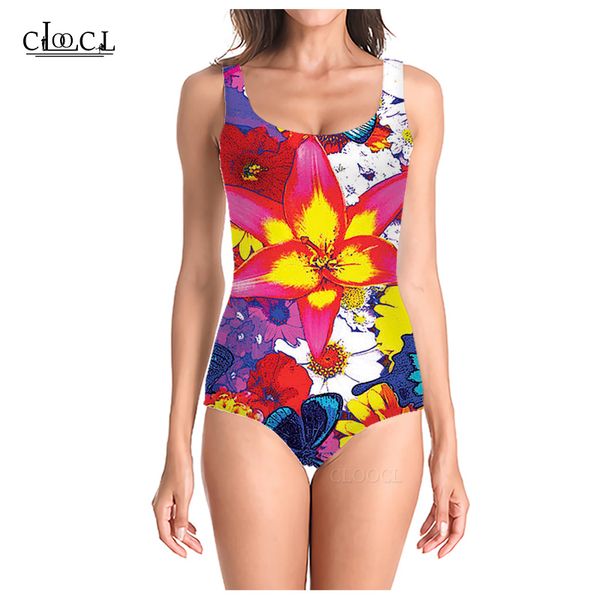 cloocl beautiful floral design style 3d print one-piece swimwear women swimming bathing suit sleeveless beach swimsuit, White;black
cloocl beautiful floral design style 3d print one-piece swimwear women swimming bathing suit sleeveless beach swimsuit, White;black