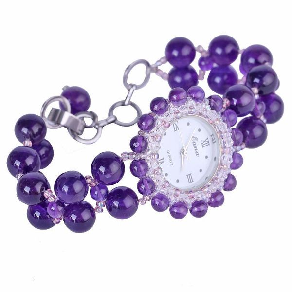 wristwatches fashion nature amethyst jewelry quartz watch for women wrist wristwatch girls students gifts purple bracelet, Slivery;brown
wristwatches fashion nature amethyst jewelry quartz watch for women wrist wristwatch girls students gifts purple bracelet, Slivery;brown