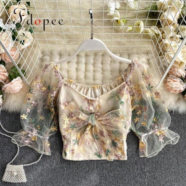 women's blouses & shirts womens and french streetwear sweet court style retro embroidery bubble sleeve short hit color women, White
women's blouses & shirts womens and french streetwear sweet court style retro embroidery bubble sleeve short hit color women, White