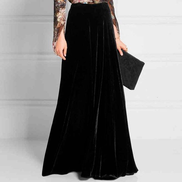 skirts s-5xl fashion long maxi a-line for women elastic waist autumn and winter velour velvet black skirt kr83
skirts s-5xl fashion long maxi a-line for women elastic waist autumn and winter velour velvet black skirt kr83