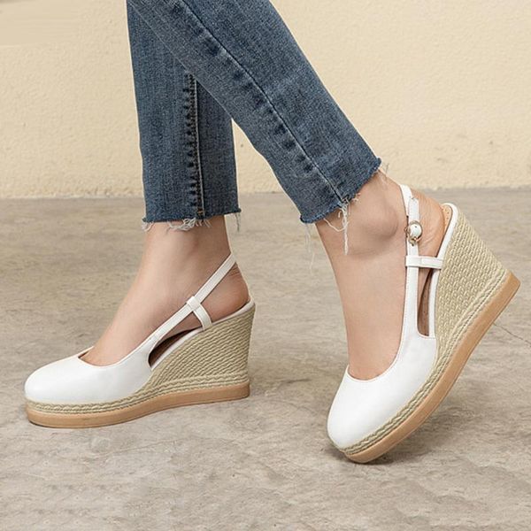 fashion women shoes woman sandals wedges round toe non-slip casual buckle summer chaussure femme #g4, Black
fashion women shoes woman sandals wedges round toe non-slip casual buckle summer chaussure femme #g4, Black