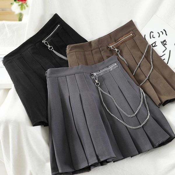 skirts harajuku women skirt preppy style pleated punk mini cute school uniforms gothic ladies jupe kawaii, Black
skirts harajuku women skirt preppy style pleated punk mini cute school uniforms gothic ladies jupe kawaii, Black