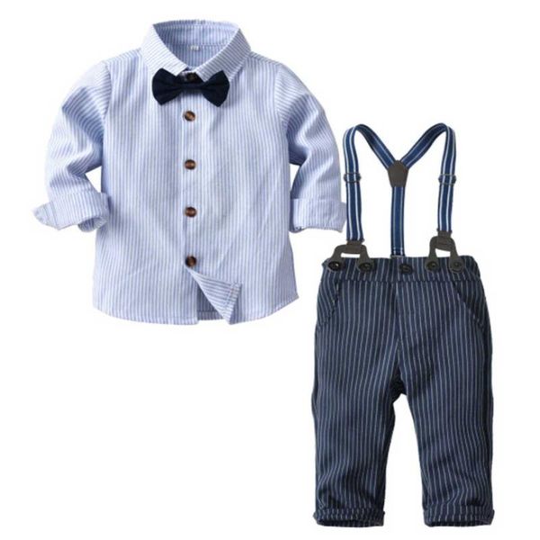 clothing sets born clothes autumn winter boys stripe long sleeve suspender trousers bow tie set sling casual gentleman suit, White
clothing sets born clothes autumn winter boys stripe long sleeve suspender trousers bow tie set sling casual gentleman suit, White