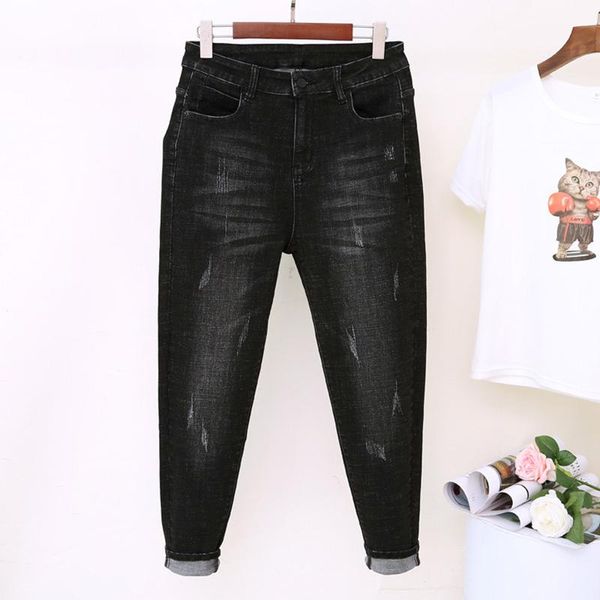 women's jeans 5xl high waist women vintage plus size femme harem pants loose boyfriend denim streetwear trousers k581, Blue
women's jeans 5xl high waist women vintage plus size femme harem pants loose boyfriend denim streetwear trousers k581, Blue