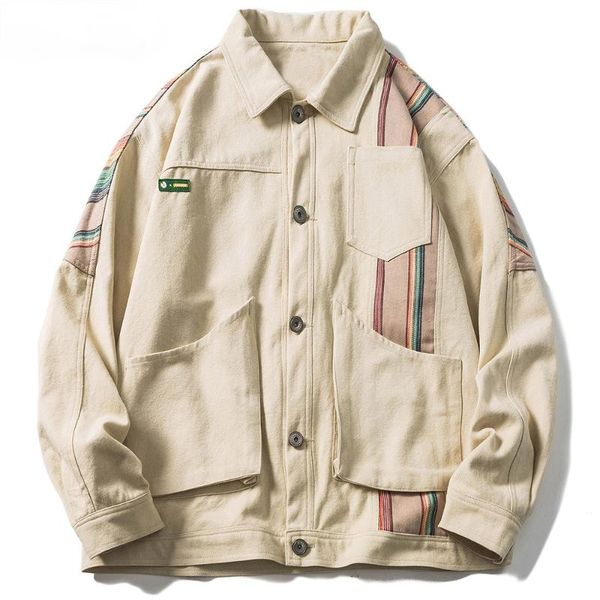 men's jackets men hit color patchwork vintage loose parkas streetwear couple college style harajuku baseball varsity jacket autumn, Black;brown
men's jackets men hit color patchwork vintage loose parkas streetwear couple college style harajuku baseball varsity jacket autumn, Black;brown