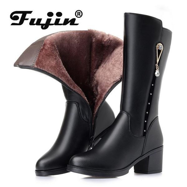 boots fujin fur warm shoes wool women snow fashion breathable plush high platform for genuine leather winter, Black
boots fujin fur warm shoes wool women snow fashion breathable plush high platform for genuine leather winter, Black
