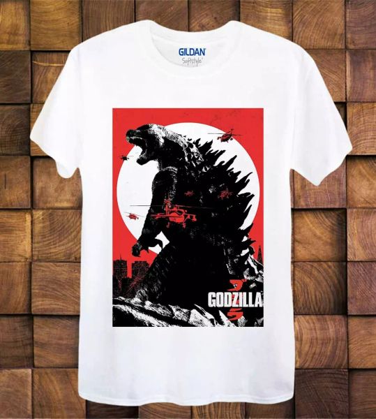 godzilla t shirt japanese movie poster ladies / tee 157, White;black
godzilla t shirt japanese movie poster ladies / tee 157, White;black
