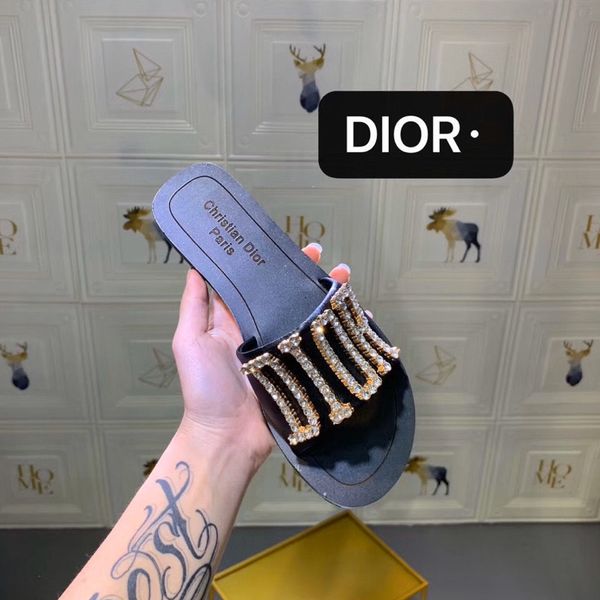 slippers sandals dio family r metal stereo slippers women's water diamond flip sandals net red casual leather women's shoes, Black
slippers sandals dio family r metal stereo slippers women's water diamond flip sandals net red casual leather women's shoes, Black
