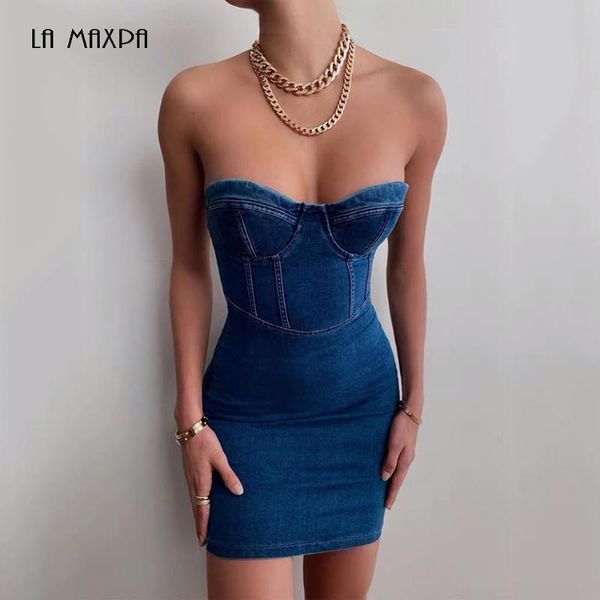 casual dresses 2021 women's fashion bodycon denim tube mini pure color dress nightclub club party vestidos, Black;gray
casual dresses 2021 women's fashion bodycon denim tube mini pure color dress nightclub club party vestidos, Black;gray