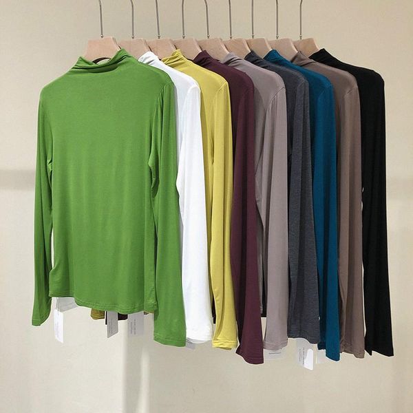 women's t-shirt female modal women autumn winter plus size tee shirt high collar undershirt girl long sleeve woman tshirt solid, White
women's t-shirt female modal women autumn winter plus size tee shirt high collar undershirt girl long sleeve woman tshirt solid, White
