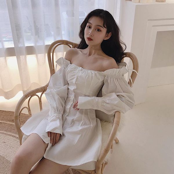 casual dresses long sleeve summer white dress women's clothing fashion ruffles slash neck backless mini-dresses off shoulder vestidos, Black;gray
casual dresses long sleeve summer white dress women's clothing fashion ruffles slash neck backless mini-dresses off shoulder vestidos, Black;gray