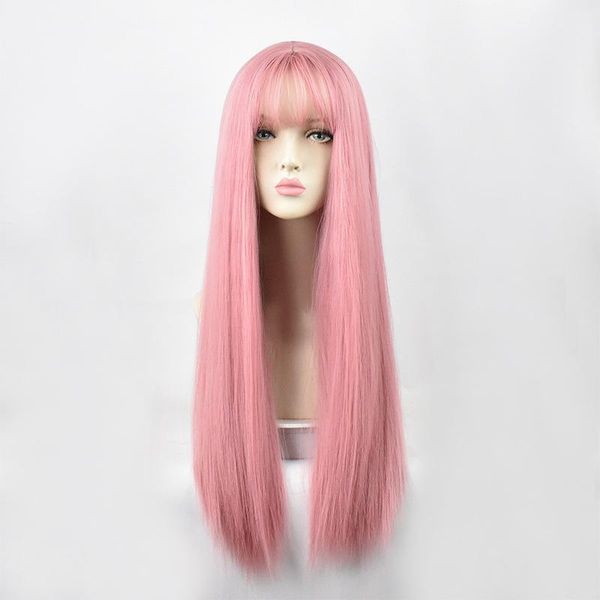 synthetic wigs vicwig cosplay wig with bangs straight hair 24 inch long heat-resistant pink for women, Black
synthetic wigs vicwig cosplay wig with bangs straight hair 24 inch long heat-resistant pink for women, Black