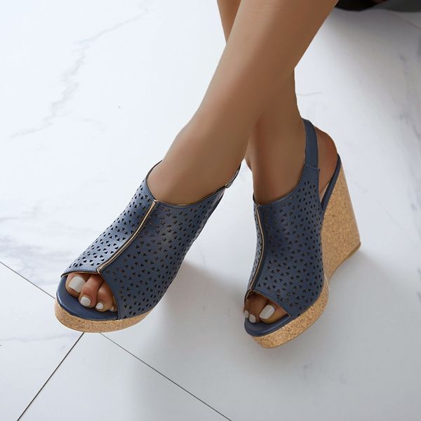 back sandals shoes women's peep belts casual platform hollow out ladies high heels sandalias c80j, Black
back sandals shoes women's peep belts casual platform hollow out ladies high heels sandalias c80j, Black