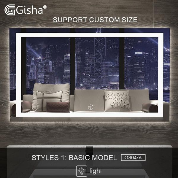 gisha smart mirror led bathroom wall toilet anti-fog with touch screen bluetooth g8047 mirrors
gisha smart mirror led bathroom wall toilet anti-fog with touch screen bluetooth g8047 mirrors