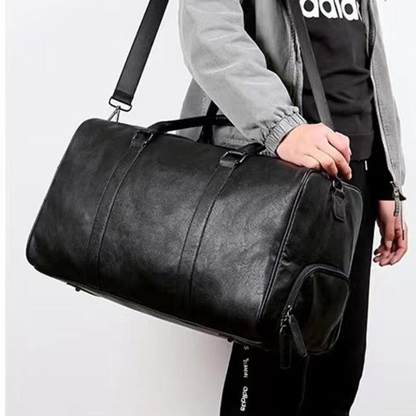 duffel bags european and american men's leather travel bag handbag large-capacity one-shoulder messenger with shoes fitness luggage
duffel bags european and american men's leather travel bag handbag large-capacity one-shoulder messenger with shoes fitness luggage