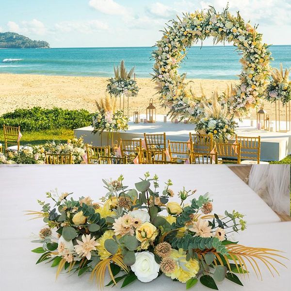 decorative flowers & wreaths 80/100cm artificial flower custom wedding wall arrangement supplies silk row decor for table t station iron arc
decorative flowers & wreaths 80/100cm artificial flower custom wedding wall arrangement supplies silk row decor for table t station iron arc